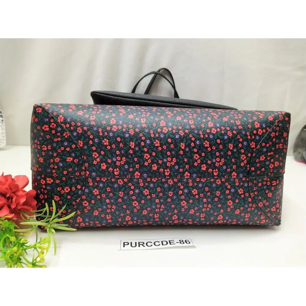 Coach City Tote Reversible Multicolor Floral Tote Bag With Wallet